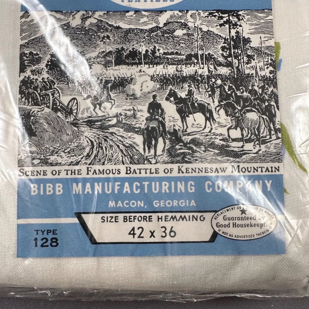 Vintage Bibb Kennesaw‎ Textiles Blue Rose Floral Pillow Cases and Sheets New